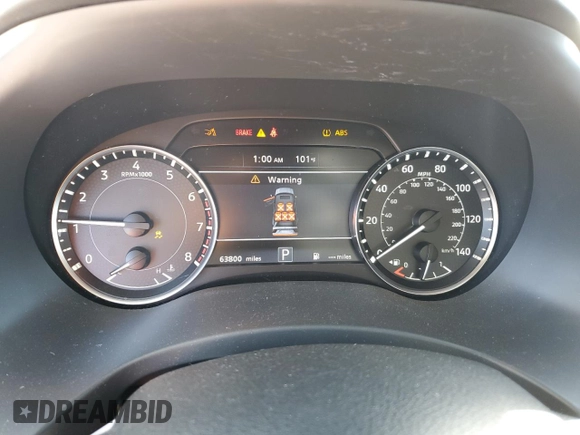 2022 Nissan Armada SV with VIN JN8AY2AD9N9675220, listed as a Copart auction lot 47884005 with 63,800 mi miles and Salvage Title. Bid and sale history available at carsss.com. Image 9.