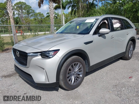 2024 Mazda CX-90 3.3 Turbo Preferred with VIN JM3KKBHD9R1186934, listed as a IAAI auction lot 41806531 with 9,751 mi miles. Bid and sale history available at carsss.com. Image 18.