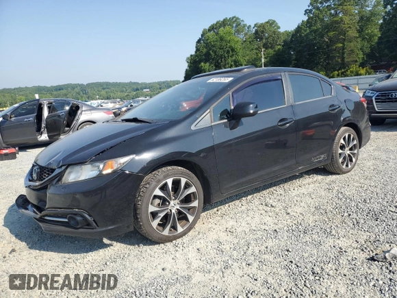 2013 Honda Civic Si with VIN 2HGFB6E58DH705837, listed as a Copart auction lot 62189265 with 211,915 mi miles and Salvage title. Bid and sale history available at DreamBid. Image 1.