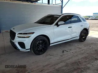 2023 Genesis GV70 Sport with VIN KMUMCDTC3PU084756, listed as a Copart auction lot 53306245 with 27,682 mi miles and Salvage Title. Bid and sale history available at DreamBid. Image 1.