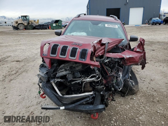 2014 Jeep Cherokee Trailhawk with VIN 1C4PJMBS6EW310871, listed as a Copart auction lot 49439665 with 0 mi miles and Salvage Title. Bid and sale history available at carsss.com. Image 5.