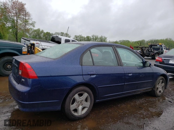 2004 Honda Civic EX with VIN 2HGES26764H614960, listed as a Copart auction lot 55269615 with 157,293 mi miles and Salvage Title. Bid and sale history available at DreamBid. Image 3.