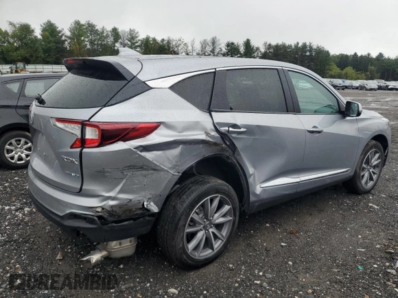 2021 Acura RDX w/Technology Package with VIN 5J8TC2H54ML002369, listed as a Copart auction lot 71703634 with 34,043 mi miles and Salvage Title. Bid and sale history available at carsss.com. Image 3.