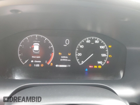 2023 Honda HR-V EX-L with VIN 3CZRZ1H7XPM731623, listed as a Copart auction lot 55638795 with 19,955 mi miles and Salvage title. Bid and sale history available at DreamBid. Image 9.