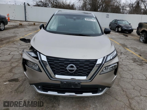 2022 Nissan Rogue Platinum with VIN JN8BT3DD6NW275508, listed as a Copart auction lot 83895774 with 29,508 mi miles and Salvage Title. Bid and sale history available at carsss.com. Image 5.