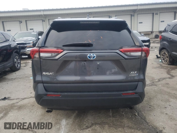 2020 Toyota RAV4 Hybrid XLE with VIN 2T3RWRFV0LW076881, listed as a Copart auction lot 45596675 with 212,397 mi miles and Salvage title. Bid and sale history available at DreamBid. Image 6.