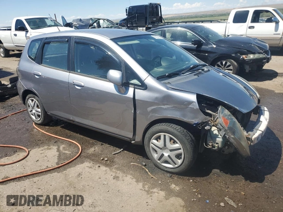 2007 Honda Fit with VIN JHMGD38487S036026, listed as a Copart auction lot 67660424 with 196,121 mi miles and Salvage Title. Bid and sale history available at carsss.com. Image 4.