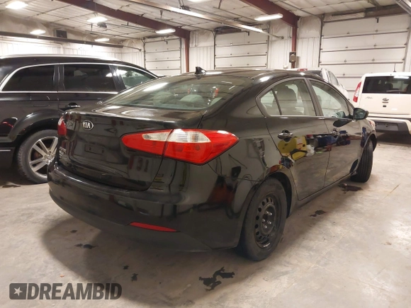 2016 Kia Forte LX with VIN KNAFK4A61G5523911, listed as a IAAI auction lot 41259147 with 114,740 mi miles. Bid and sale history available at carsss.com. Image 4.