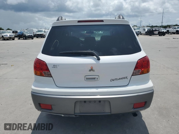 2004 Mitsubishi Outlander LS z VIN JA4LX31F44U047876, wystawiony jako Copart lot #59395585 z przebiegiem 148 726 mil mil oraz Szkoda całkowita • Salvage title. Historia ofert i sprzedaży dostępna na DreamBid. Obrazek 6.