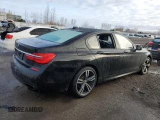 2016 BMW 7 Series 750i xDrive with VIN WBA7B0C56GG527023, listed as a Copart auction lot 46312405 with 66,018 mi miles and Clean title. Bid and sale history available at DreamBid. Image 3.
