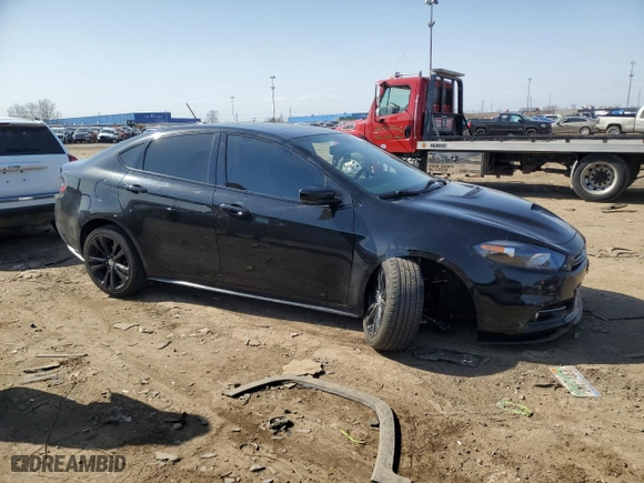 2016 Dodge Dart GT with VIN 1C3CDFEB9GD585294, listed as a Copart auction lot 49728425 with NaN miles and Salvage Title. Bid and sale history available at carsss.com. Image 4.