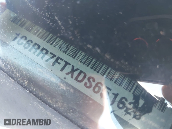 2013 Ram 1500 Express with VIN 1C6RR7FTXDS651628, listed as a IAAI auction lot 42309142 with 174,811 mi miles and . Bid and sale history available at DreamBid. Image 17.