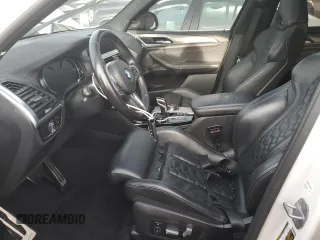 2020 BMW X3 M Competition with VIN 5YMTS0C01LLT10073, listed as a Copart auction lot 42862805 with 0 mi miles and Salvage Title. Bid and sale history available at carsss.com. Image 7.