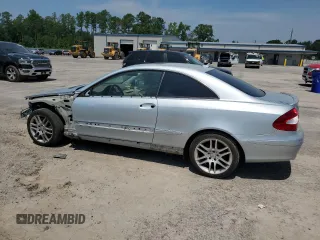 2008 Mercedes-Benz CLK 350 with VIN WDBTJ56H78F249908, listed as a Copart auction lot 61868015 with 124,620 mi miles and Salvage title. Bid and sale history available at DreamBid. Image 2.