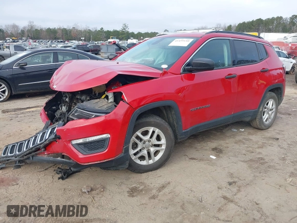2019 Jeep Compass Sport с VIN 3C4NJCAB6KT726438, выставлен на аукционе IAAI как лот 41459110 с пробегом 125 000 миль миль и . История ставок и продаж доступна на DreamBid. Изображение 2.