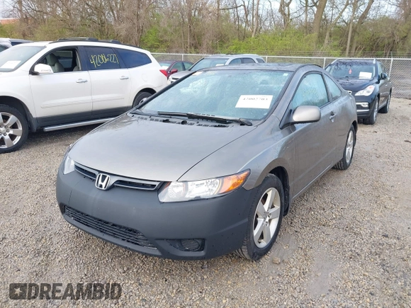 2007 Honda Civic Cpe EX with VIN 2HGFG11847H544833, listed as a IAAI auction lot 42002703 with 191,383 mi miles. Bid and sale history available at carsss.com. Image 2.