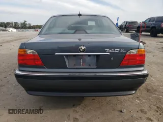 2000 BMW 7 Series 740iL with VIN WBAGH8340YDP09744, listed as a Copart auction lot 75586844 with 0 mi miles and Clean Title. Bid and sale history available at carsss.com. Image 6.