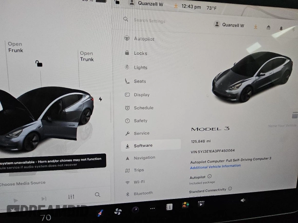 2023 Tesla Model 3 с VIN 5YJ3E1EA3PF450064, выставлен на аукционе Copart как лот 64900735 с пробегом 125 848 миль миль и Чистый • Clean title. История ставок и продаж доступна на DreamBid. Изображение 9.