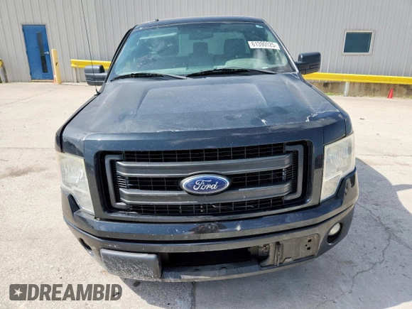 2013 Ford F-150 XL with VIN 1FTMF1CF0DFA45383, listed as a Copart auction lot 61390925 with 153,705 mi miles and Salvage title. Bid and sale history available at DreamBid. Image 5.