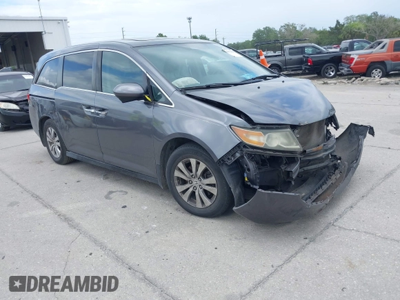 2016 Honda Odyssey EX-L with VIN 5FNRL5H69GB129807, listed as a IAAI auction lot 41973832 with 181,686 mi miles. Bid and sale history available at carsss.com. Image 1.