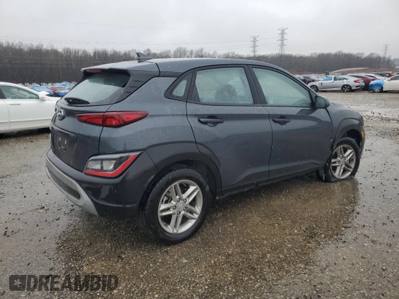 2022 Hyundai Kona Preferred with VIN KM8K22AB6NU763750, listed as a Copart auction lot 41881265 with 44,761 mi miles and Salvage Title. Bid and sale history available at carsss.com. Image 3.