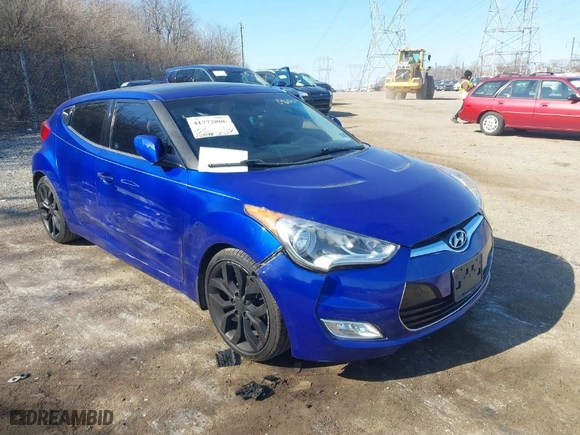 2012 Hyundai Veloster w/Black Int with VIN KMHTC6AD9CU046041, listed as a IAAI auction lot 41772806 with 110,098 mi miles. Bid and sale history available at carsss.com. Image 13.