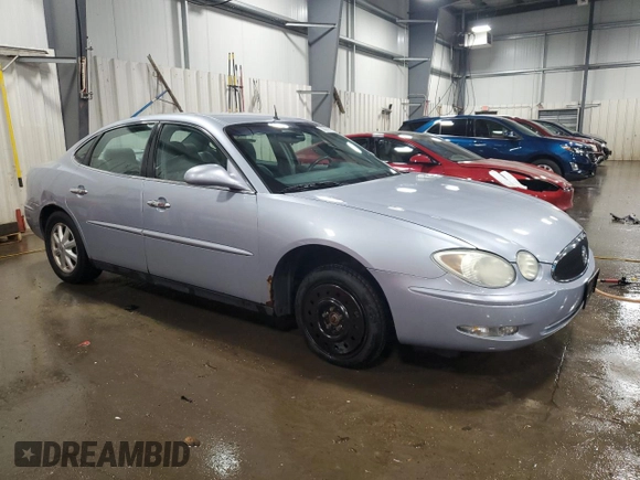 2005 Buick LaCrosse CX z VIN 2G4WC532151340762, wystawiony jako Copart lot #56986835 z przebiegiem 191 226 mil mil oraz Szkoda całkowita • Salvage title. Historia ofert i sprzedaży dostępna na DreamBid. Obrazek 4.