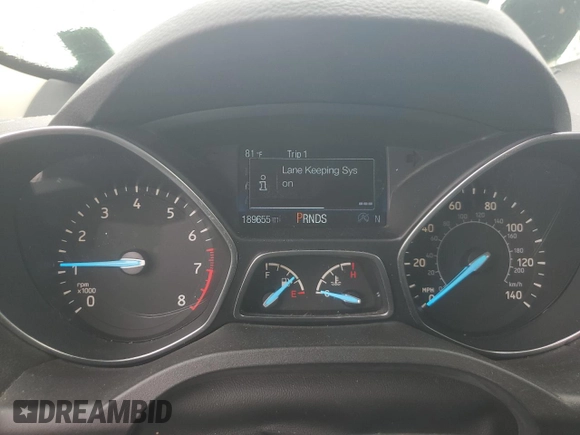 2019 Ford Escape Titanium with VIN 1FMCU9J90KUA07976, listed as a Copart auction lot 59565275 with 189,655 mi miles and Salvage title. Bid and sale history available at DreamBid. Image 9.