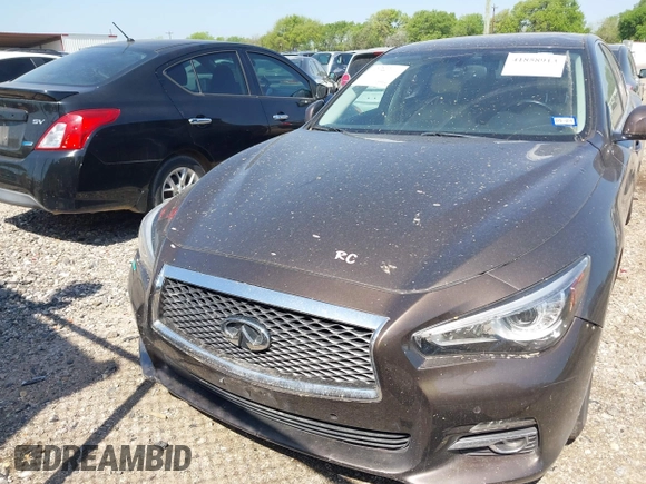 2014 Infiniti Q50 Hybrid Premium with VIN JN1AV7AP7EM691329, listed as a IAAI auction lot 41858913 with 144,688 mi miles and . Bid and sale history available at DreamBid. Image 12.