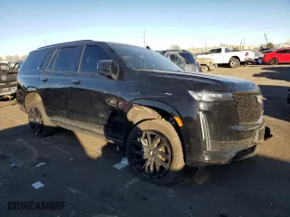 2024 Cadillac Escalade 4WD Sport Platinum with VIN 1GYS4GKL0RR161903, listed as a Copart auction lot 84055034 with 8,488 mi miles and Salvage Title. Bid and sale history available at carsss.com. Image 4.