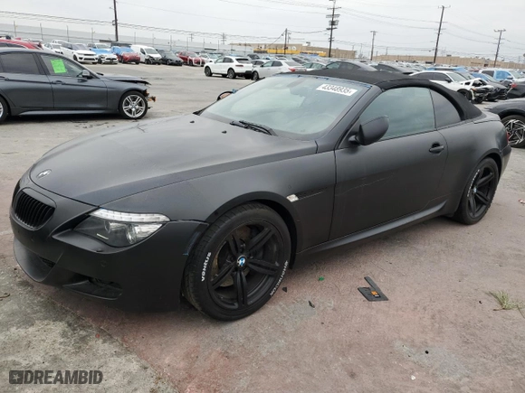 2009 BMW 6 Series M6 with VIN WBSEK935X9CY80091, listed as a Copart auction lot 43348935 with 128,438 mi miles and Clean Title. Bid and sale history available at carsss.com. Image 1.