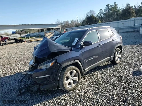2018 Jeep Compass Latitude with VIN 3C4NJCBB0JT318692, listed as a Copart auction lot 49394515 with 0 mi miles and Salvage Title. Bid and sale history available at carsss.com. Image 12.