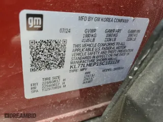 2025 Chevrolet Trax LT with VIN KL77LHEP1SC103128, listed as a Copart auction lot 50737475 with 5,360 mi miles and Salvage Title. Bid and sale history available at carsss.com. Image 14.