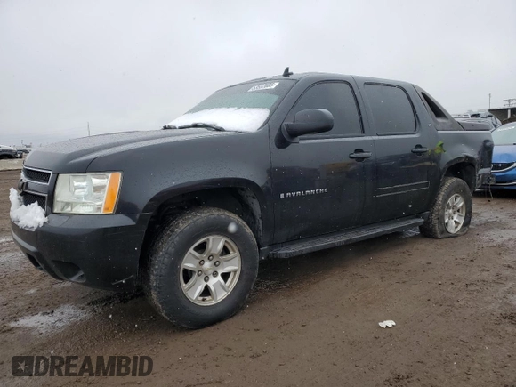 2007 Chevrolet Avalanche LTZ with VIN 3GNFK12377G133496, listed as a Copart auction lot 53552685 with 182,746 mi miles and Salvage Title. Bid and sale history available at DreamBid. Image 1.