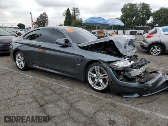 2017 BMW M4 with VIN WBS3R9C59HK709453, listed as a Copart auction lot 55698025 with 108,200 mi miles and Salvage title. Bid and sale history available at DreamBid. Image 4.
