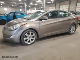 2013 Hyundai Elantra Limited PZEV with VIN 5NPDH4AEXDH197165, listed as a Copart auction lot 50725795 with 154,868 mi miles and Salvage Title. Bid and sale history available at carsss.com. Image 1.