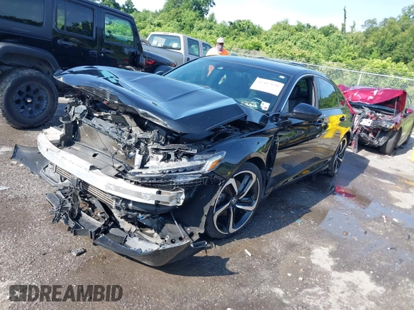 2020 Honda Accord Sport with VIN 1HGCV2F38LA002221, listed as a IAAI auction lot 42467648 with 70,638 mi miles and . Bid and sale history available at DreamBid. Image 2.