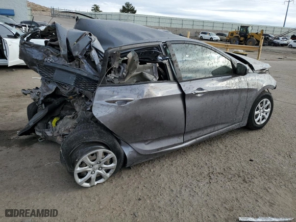 2014 Hyundai Accent GS with VIN KMHCT5AE5EU145011, listed as a Copart auction lot 87115974 with 0 mi miles and Salvage Title. Bid and sale history available at carsss.com. Image 3.