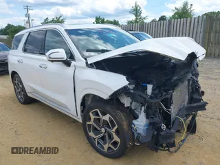 2022 Hyundai Palisade Calligraphy z VIN KM8R7DHE0NU364862, wystawiony jako IAAI lot #42353285 z przebiegiem 54 936 mil mil oraz . Historia ofert i sprzedaży dostępna na DreamBid. Obrazek 1.
