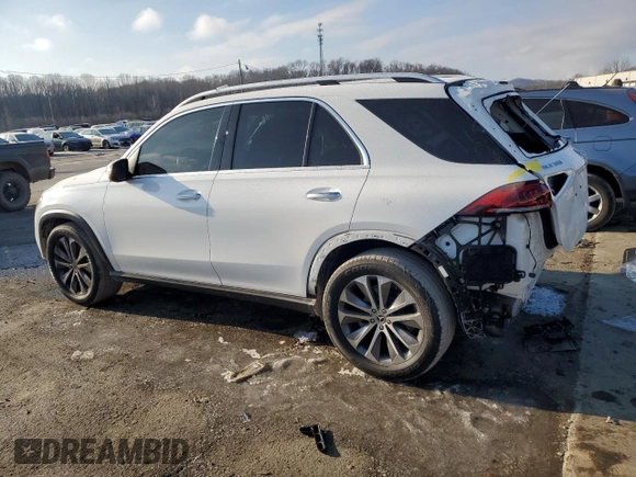 2021 Mercedes-Benz GLE 350 with VIN 4JGFB4KB5MA410086, listed as a Copart auction lot 88860435 with 19,787 mi miles and Salvage title. Bid and sale history available at DreamBid. Image 2.