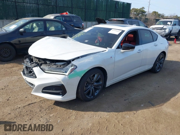 2021 Acura TLX w/A-Spec Package with VIN 19UUB5F54MA017011, listed as a IAAI auction lot 41764669 with 38,626 mi miles. Bid and sale history available at carsss.com. Image 18.