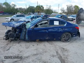 2016 Infiniti Q50 Red Sport 400 with VIN JN1FV7AR9GM451838, listed as a IAAI auction lot 41679235 with Not Provided miles and . Bid and sale history available at DreamBid. Image 13.