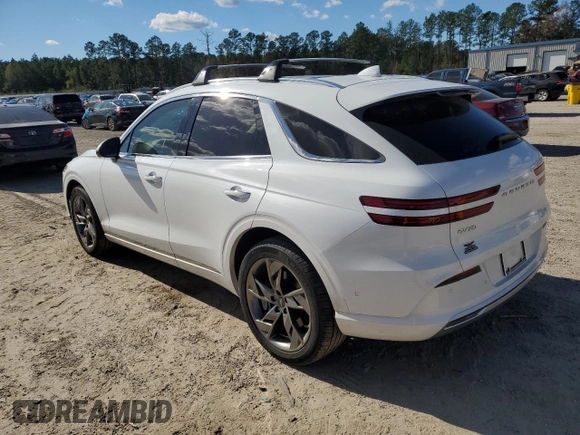 2024 Genesis GV70 Advanced with VIN 5NMMCET16RH003248, listed as a Copart auction lot 82125824 with 6,210 mi miles and Salvage title. Bid and sale history available at DreamBid. Image 2.