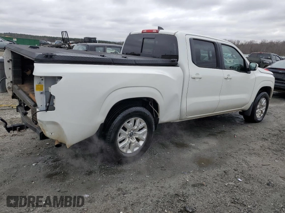 2023 Nissan Frontier SV with VIN 1N6ED1FK6PN609628, listed as a Copart auction lot 43640555 with 53,074 mi miles and Salvage Title. Bid and sale history available at carsss.com. Image 3.