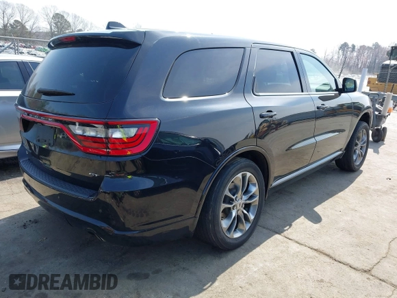 2020 Dodge Durango GT Plus with VIN 1C4RDJDG2LC261531, listed as a IAAI auction lot 41801309 with 88,687 mi miles and . Bid and sale history available at DreamBid. Image 4.