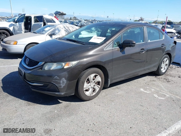 2014 Honda Civic Sedan LX with VIN 2HGFB2F56EH519545, listed as a IAAI auction lot 41708904 with 150,562 mi miles. Bid and sale history available at carsss.com. Image 18.
