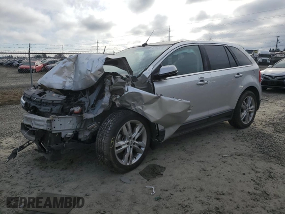 2014 Ford Edge Limited with VIN 2FMDK3K95EBA90482, listed as a Copart auction lot 43165415 with 142,917 mi miles and Salvage Title. Bid and sale history available at carsss.com. Image 1.