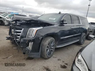 2016 Cadillac Escalade ESV Luxury Collection with VIN 1GYS4HKJ6GR124050, listed as a Copart auction lot 50620085 with 153,792 mi miles and Salvage title. Bid and sale history available at DreamBid. Image 1.