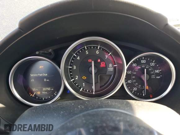 2018 Mazda MX-5 Miata Grand Touring with VIN JM1NDAM72J0203576, listed as a Copart auction lot 61871645 with 20,793 mi miles and Salvage title. Bid and sale history available at DreamBid. Image 9.