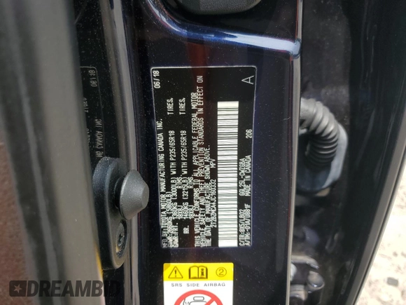 2018 Lexus RX 350 with VIN 2T2BZMCA4JC160332, listed as a Copart auction lot 60565125 with 21,221 mi miles and Salvage title. Bid and sale history available at DreamBid. Image 14.
